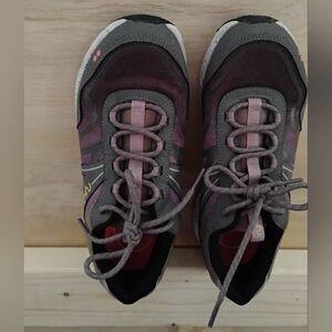 Ryka Gray and Purple Athletic Shoes with Mesh Upper